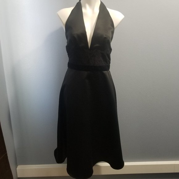 black lace 50s style dress